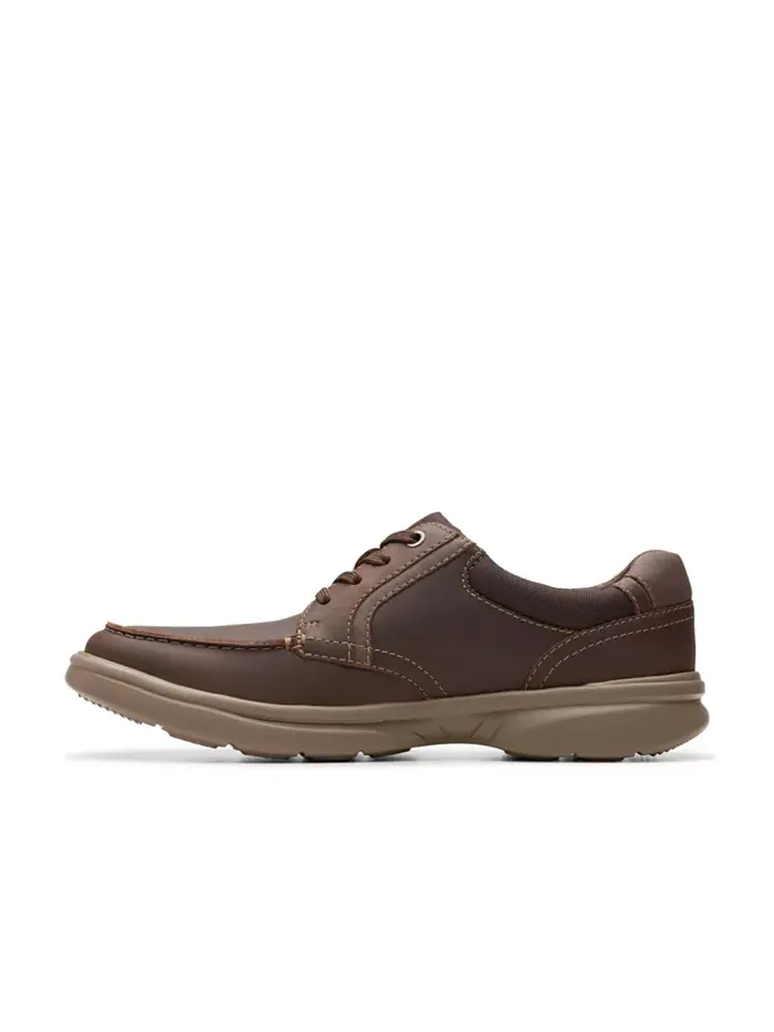 Ботинки мужские Clarks Bradley Vibe на шнуровке, кожаные — изображение 6 из 7, бежевый/бежевый