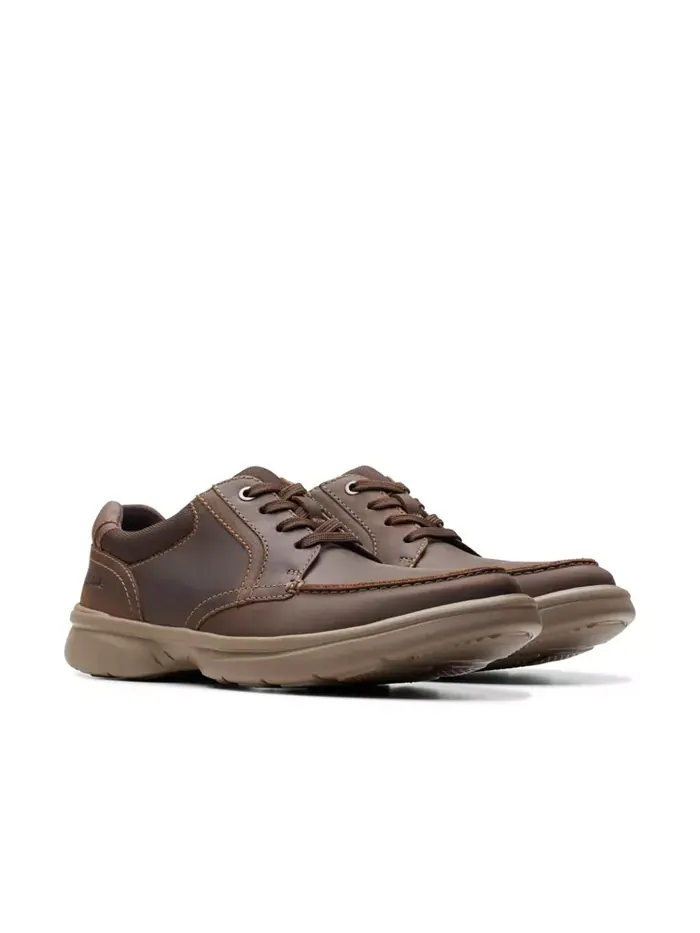 Ботинки мужские Clarks Bradley Vibe на шнуровке, кожаные — изображение 7 из 7, бежевый/бежевый