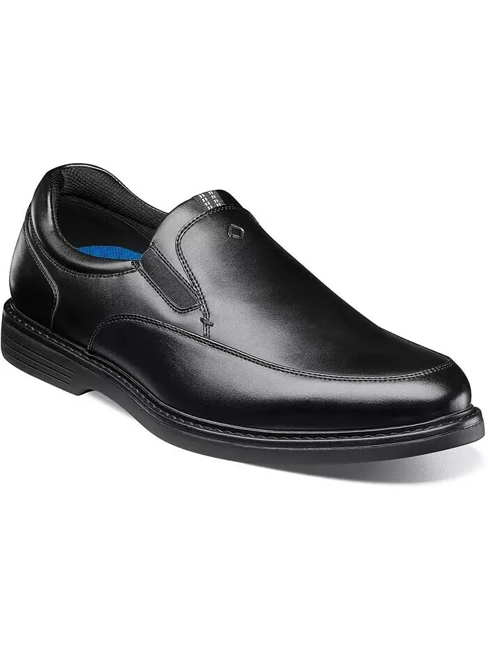 Мужские нескользящие мокасины Wade Moc Toe Slip-On Nunn Bush — изображение 1 из 8, черный