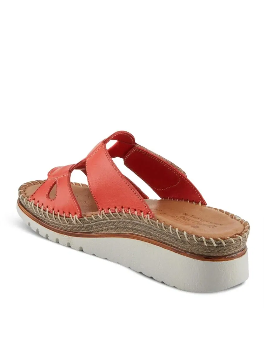Женские сандалии-слайды Montera Leather Slide Spring Step — изображение 7 из 7, красный