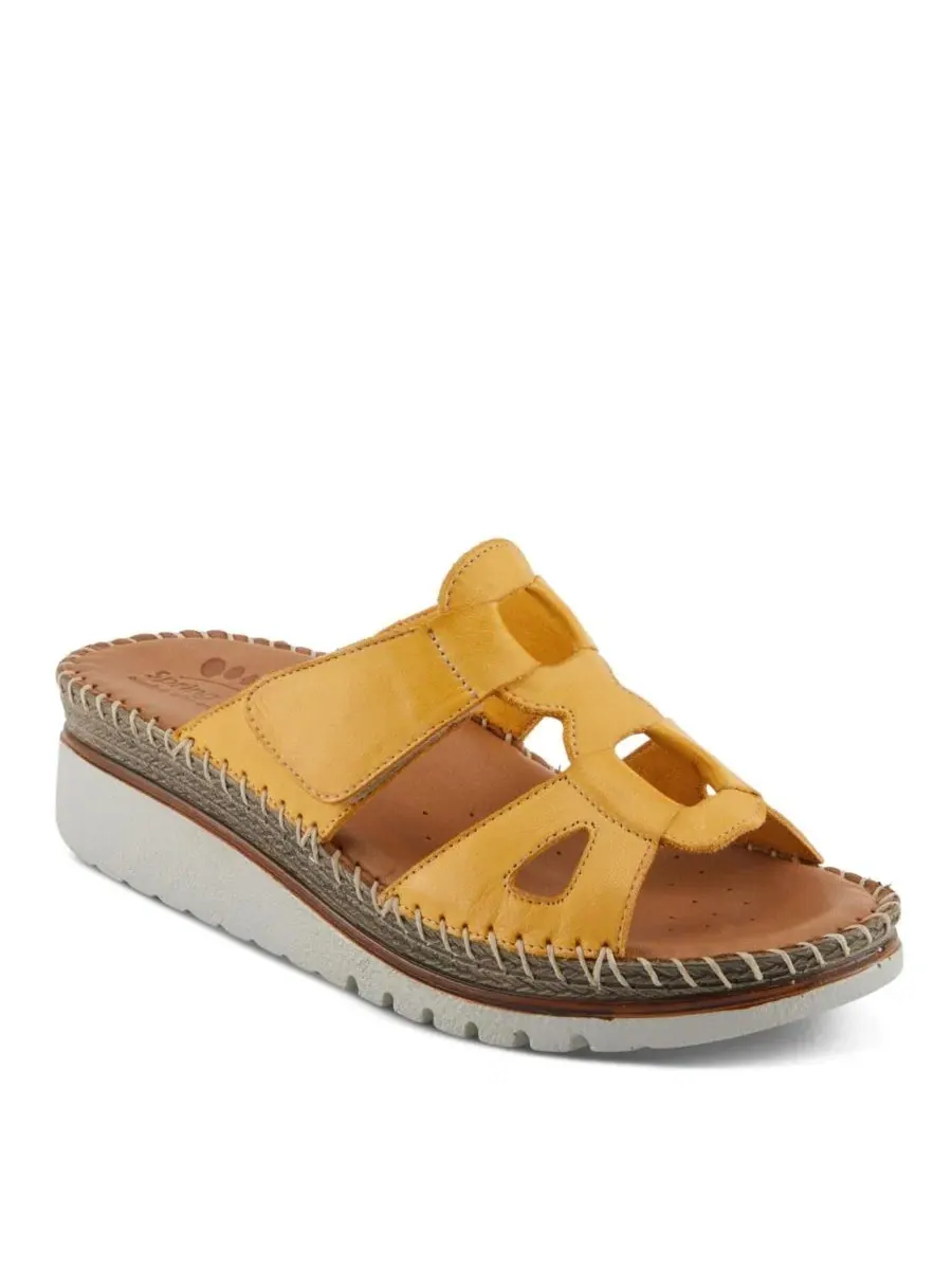 Женские сандалии-слайды Montera из кожи с пряжкой Spring Step