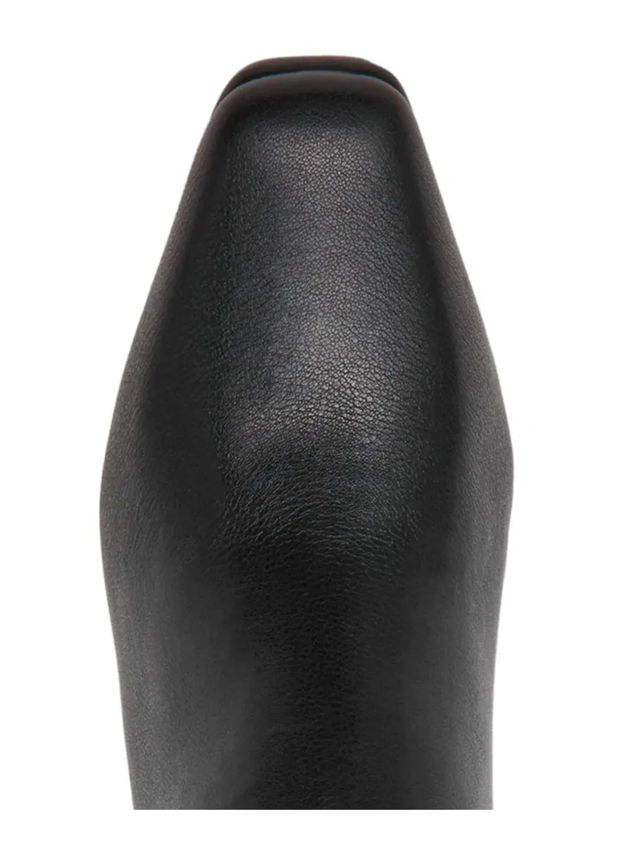 Ботинки-сапоги с квадратным мысом, высокий каблук-шпилька Steve Madden — изображение 4 из 7, черный