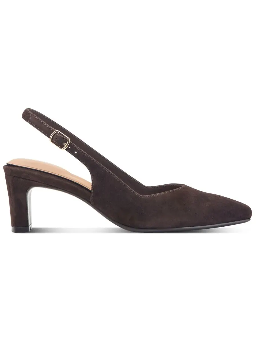 Туфли-слингбэки Mayla на устойчивом каблуке Rockport — изображение 2 из 5, коричневый