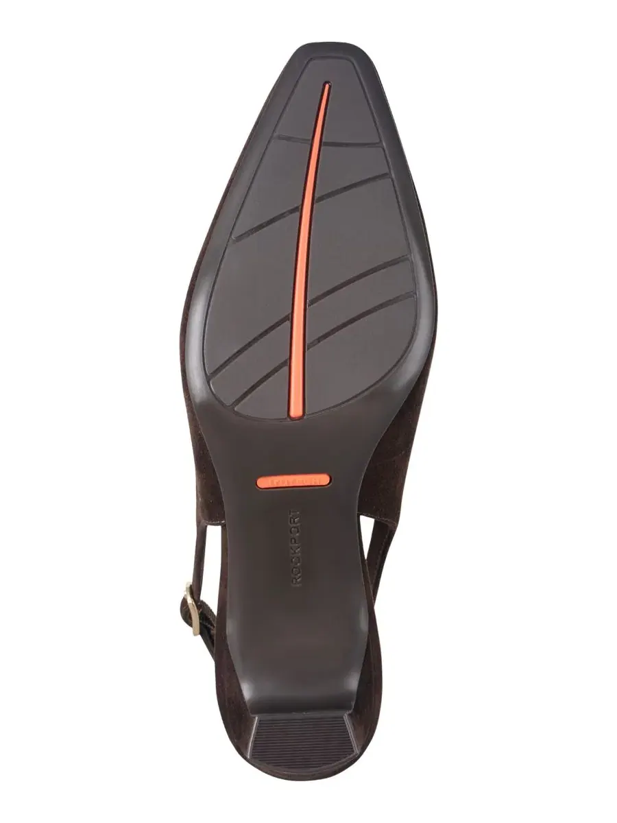 Туфли-слингбэки Mayla на устойчивом каблуке Rockport — изображение 5 из 5, коричневый