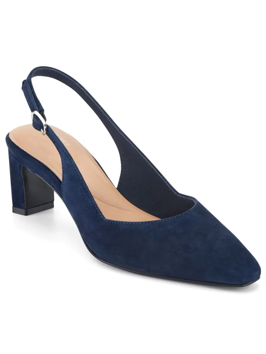 Туфли-слингбэки Mayla Classic Dress с каблуком-блоком Rockport — изображение 1 из 5, темно-синий