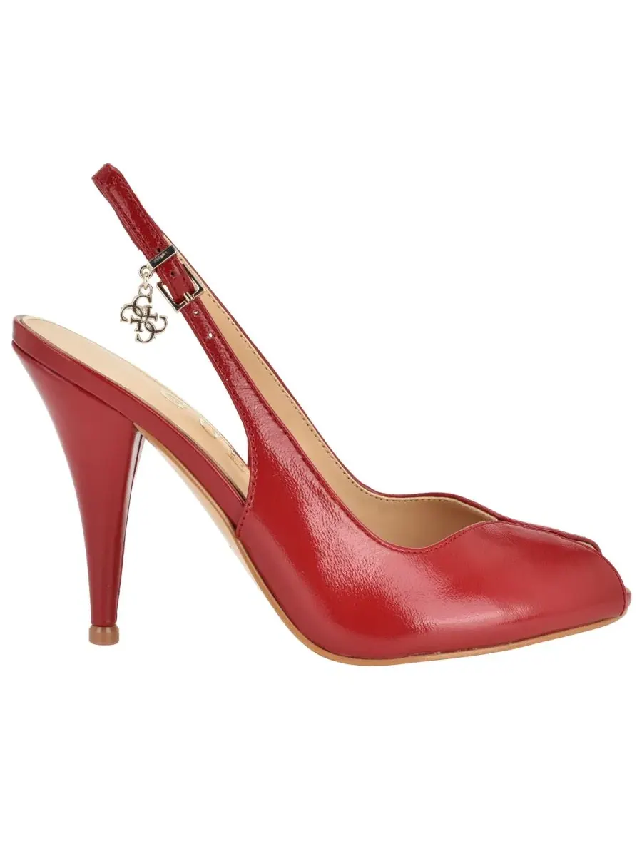 Туфли-слингбэки с открытым носком на каблуке-шпильке Ilovea GUESS — изображение 2 из 5, красный
