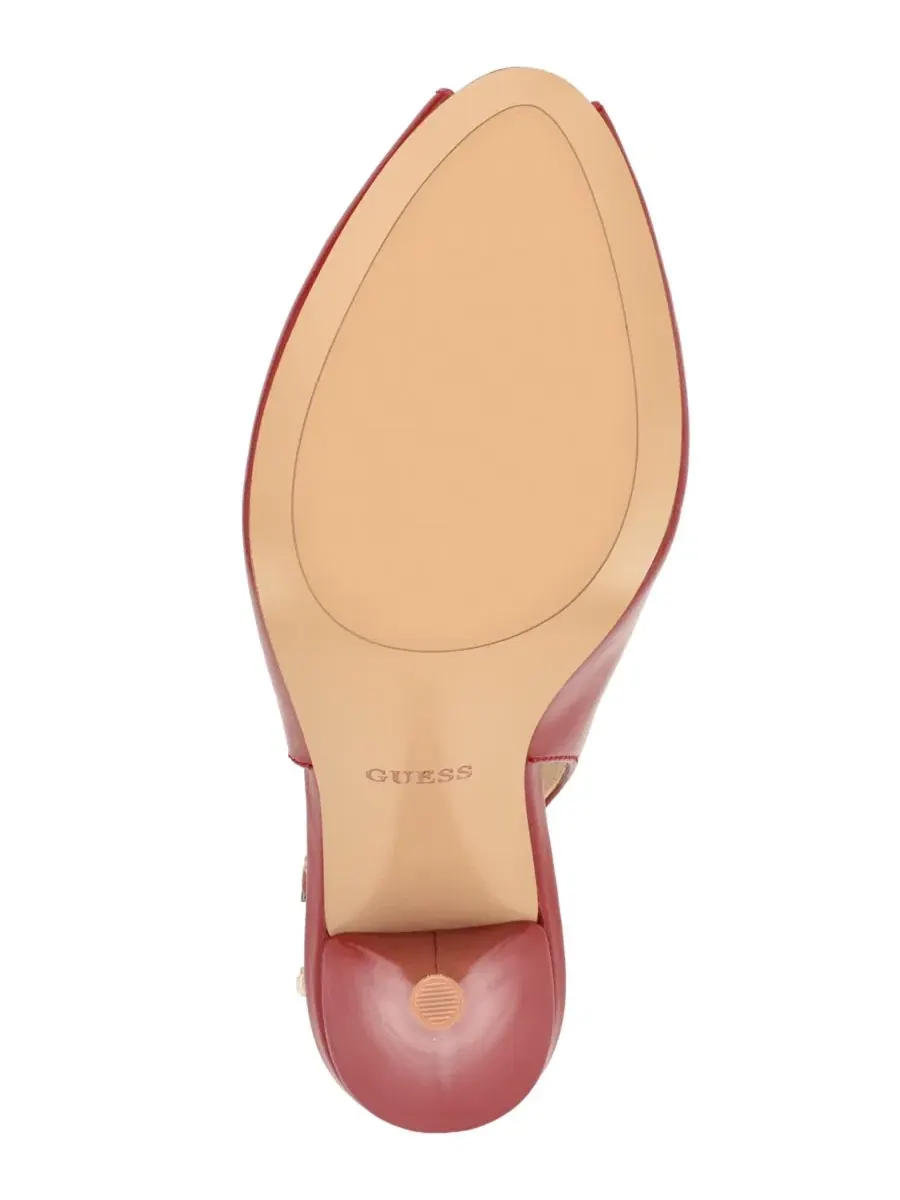 Туфли-слингбэки с открытым носком на каблуке-шпильке Ilovea GUESS — изображение 5 из 5, красный