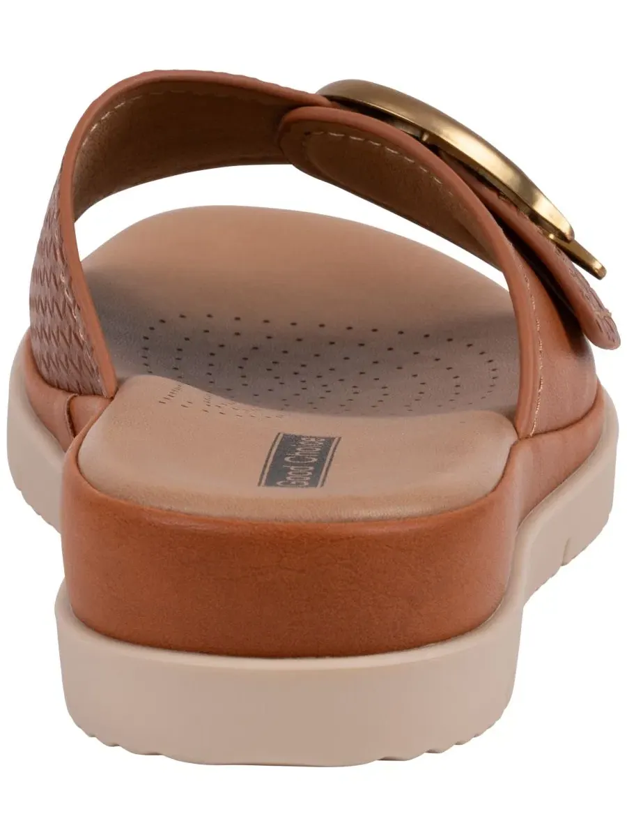 Женские сандалии Raine с пряжкой и комфортом GC Shoes — изображение 3 из 5, бежевый