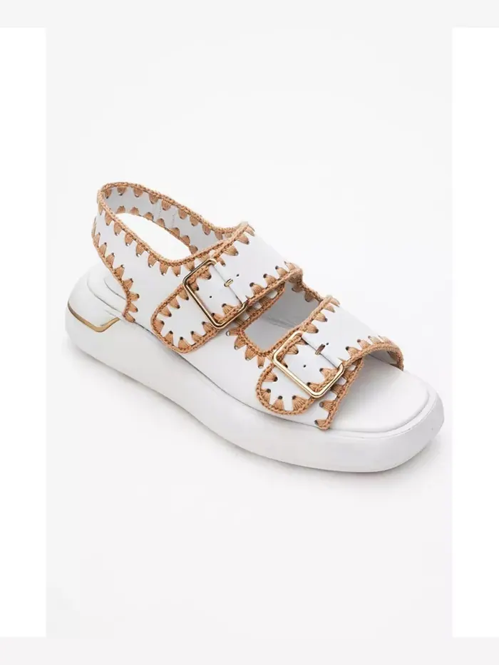 Сандалии Douro с кожаными переплетенными ремешками (женские) Forever & Always Shoes