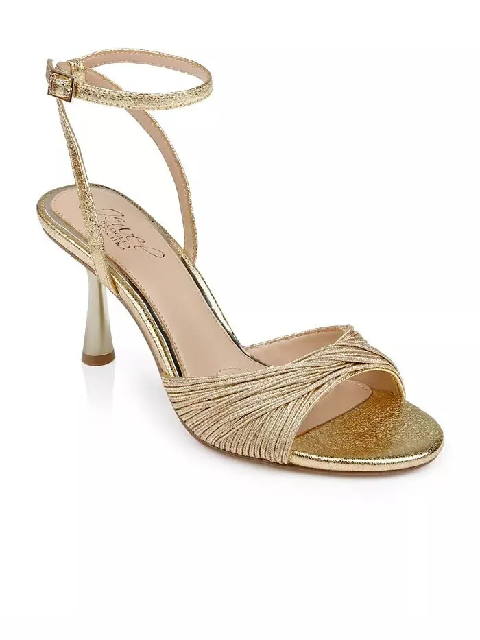 Женские босоножки Nanette Stiletto Dress Jewel Badgley Mischka — изображение 1 из 5, золото