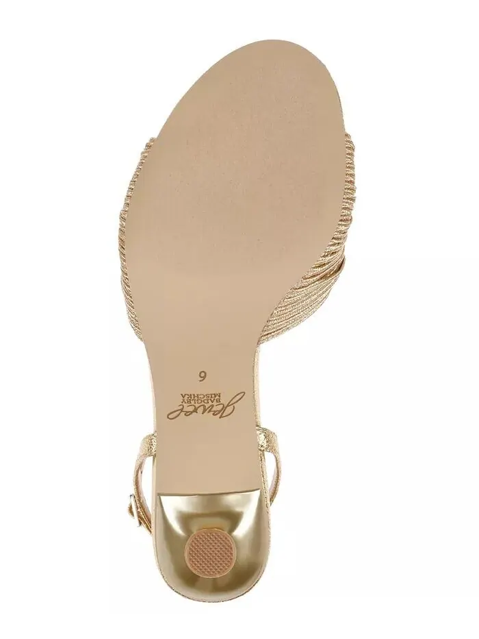 Женские босоножки Nanette Stiletto Dress Jewel Badgley Mischka — изображение 5 из 5, золото