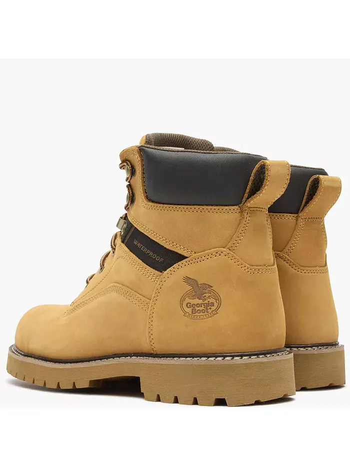 Мужские рабочие ботинки Core 37 Steel Toe Waterproof Georgia Boot — изображение 4 из 7, бежевый/бежевый