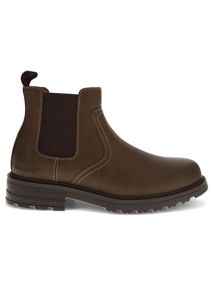 Мужские ботинки Truman Stain Defender с закругленным носком Dockers — изображение 2 из 6, темный бежевый
