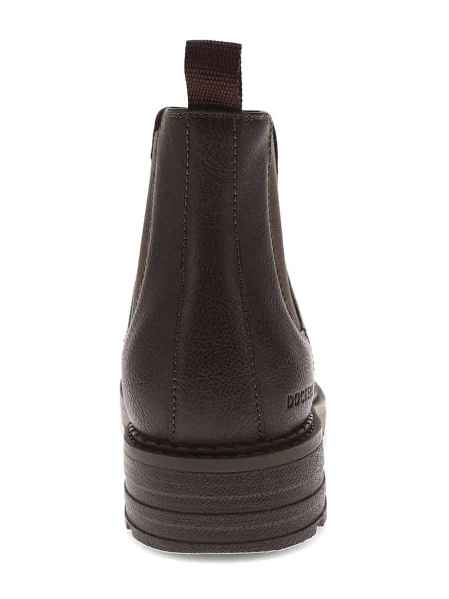 Мужские ботинки Truman Stain Defender с закругленным носком Dockers — изображение 3 из 6, коричневый