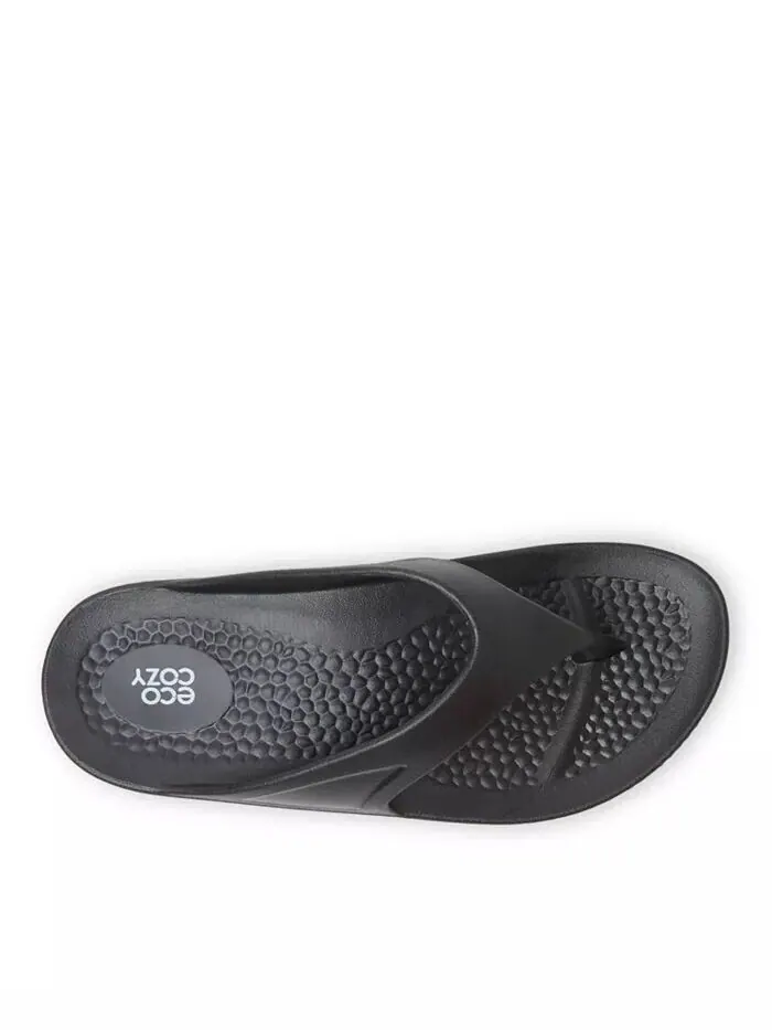 Мужские сандалии-шлепанцы EcoCozy Sustainable Comfort Dearfoams — изображение 4 из 5, черный
