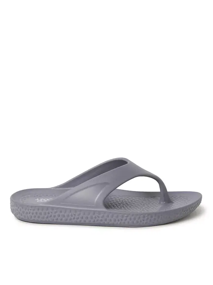 Мужские экологичные удобные шлепанцы-вьетнамки EcoCozy Sustainable Comfort Flip Flop Thong Sandal — изображение 3 из 5, серый