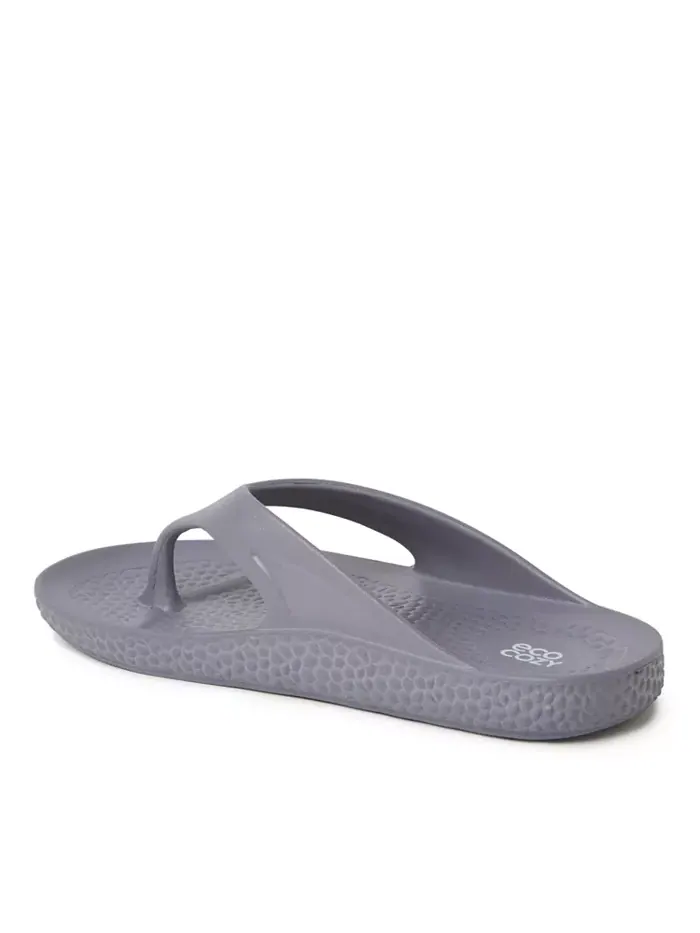 Мужские экологичные удобные шлепанцы-вьетнамки EcoCozy Sustainable Comfort Flip Flop Thong Sandal — изображение 5 из 5, серый
