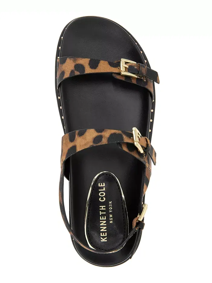 Женские сандалии Drinity с круглым носком Kenneth Cole New York — изображение 4 из 8, леопардовый
