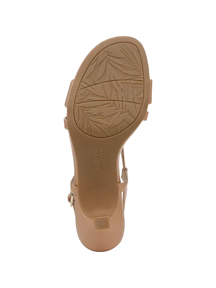Женские босоножки Nolita Strappy Slingback Dress Sandals LifeStride — изображение 5 из 7, бежевый