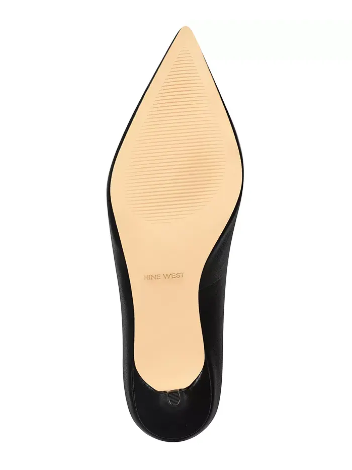 Женские туфли-лодочки Arlene на каблуке-рюмочке с острым носом Nine West — изображение 5 из 5, черный