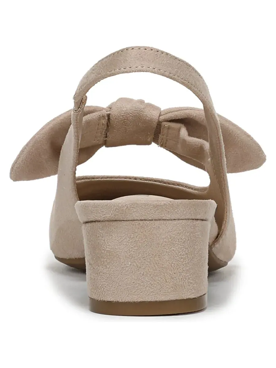 Женские туфли-лодочки Lucia с открытой пяткой LifeStride, Tender Taupe Microsuede — изображение 3 из 5