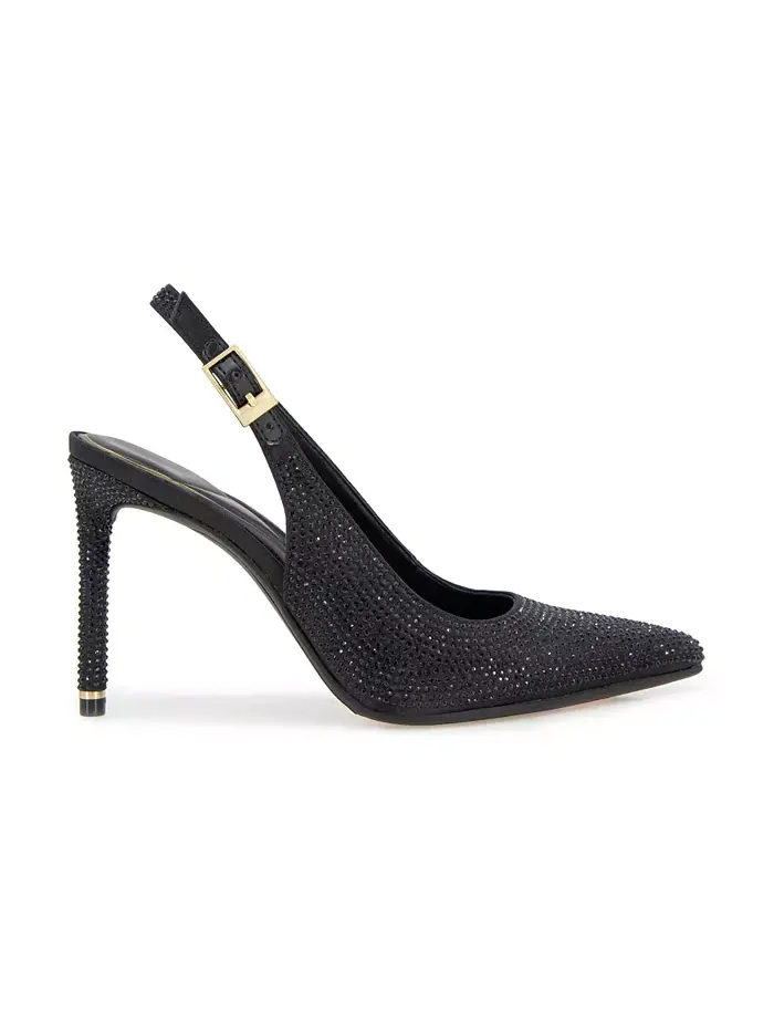 Женские кристальные босоножки Quinnly на шлейках Kenneth Cole New York — изображение 2 из 9, черный