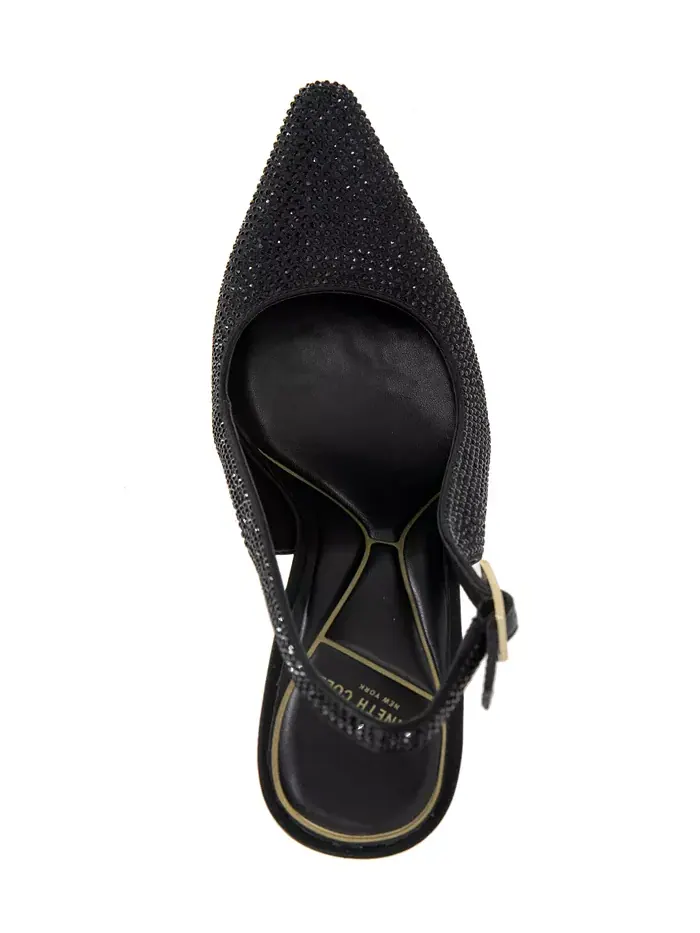 Женские кристальные босоножки Quinnly на шлейках Kenneth Cole New York — изображение 4 из 9, черный