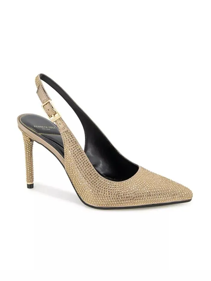 Женские туфли Quinnly Sling Crystal Pumps Kenneth Cole New York — изображение 1 из 5, шиитаке
