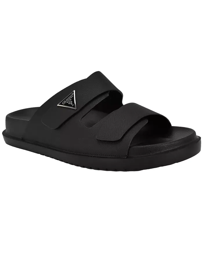 Мужские модные шлепанцы Visel Branded Slip On GUESS — изображение 1 из 5, черный