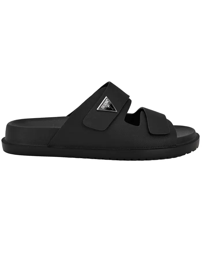 Мужские модные шлепанцы Visel Branded Slip On GUESS — изображение 2 из 5, черный