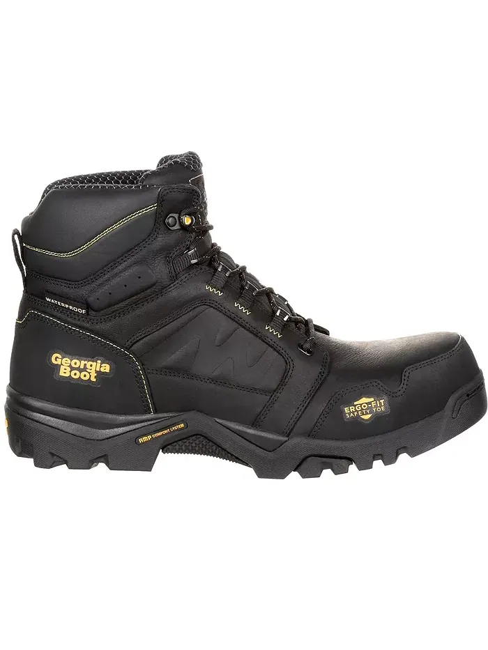 Мужские рабочие ботинки Amplitude Composite Toe Waterproof Georgia Boot — изображение 1 из 7, черный