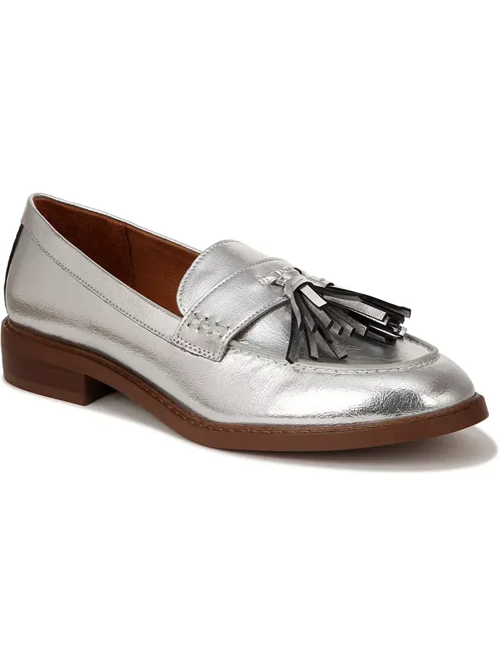 Женские лоферы Carolyn Low Profile с кисточками Franco Sarto — изображение 1 из 5, серебряный