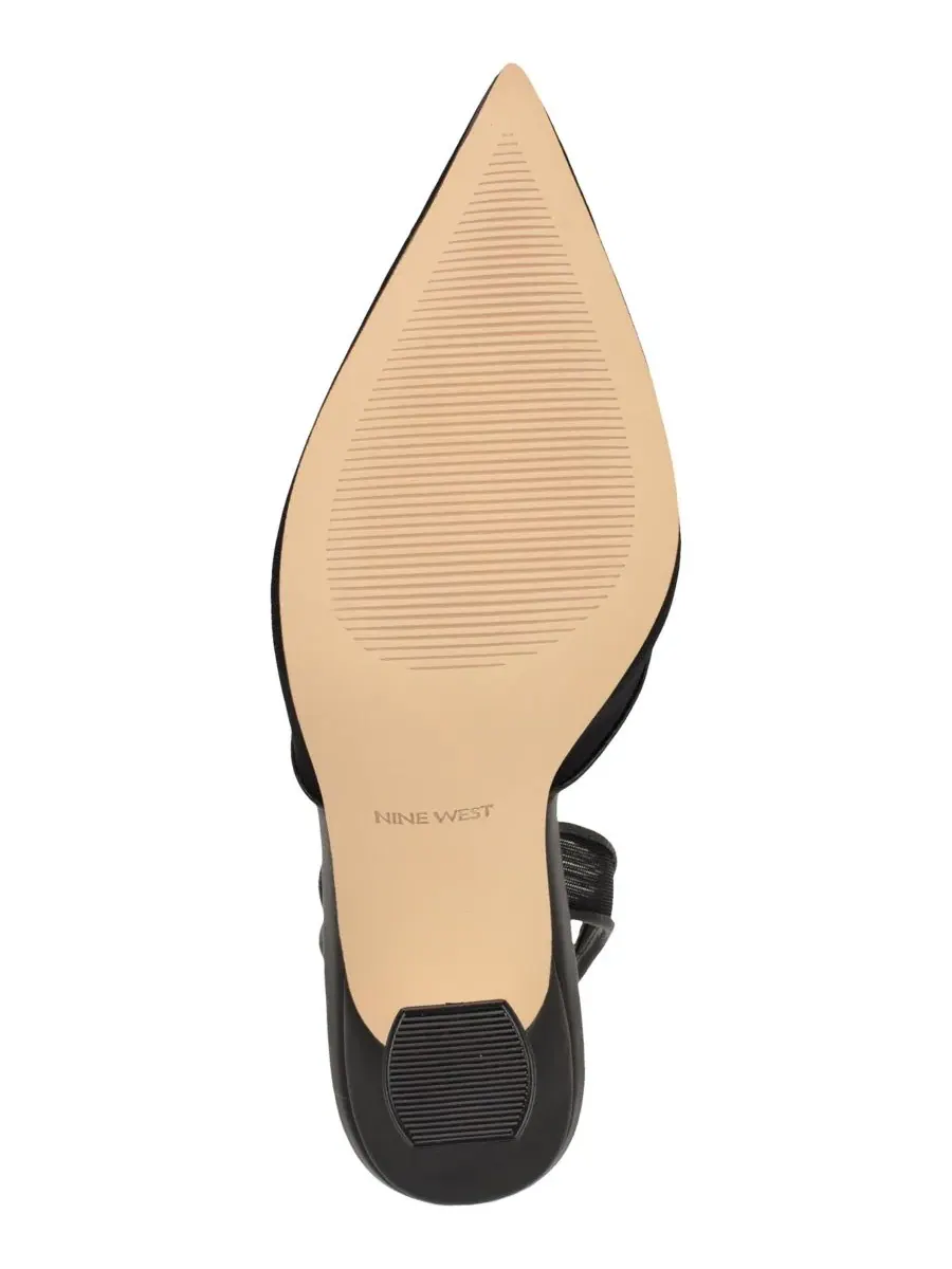 Женские туфли-лодочки Kansy с острым носком и зауженной шпилькой Nine West — изображение 5 из 5, черный