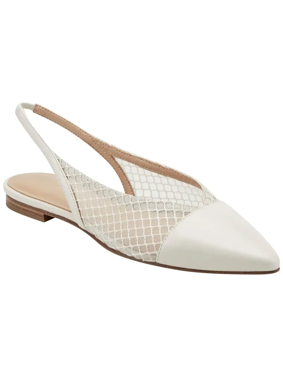 Женские балетки Davin Mesh Slingback Dress Flats Marc Fisher LTD — изображение 1 из 5, кремовый