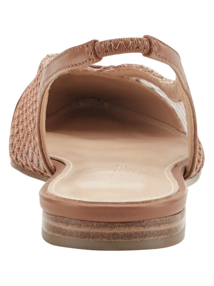 Женские балетки Davin Mesh Slingback Dress Flats Marc Fisher LTD — изображение 3 из 5, коньячный