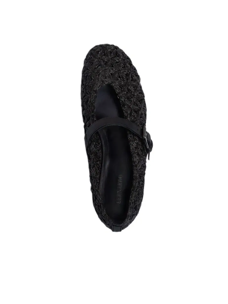 Женские балетки Borden из рафии Bernardo Footwear — изображение 3 из 4, черный