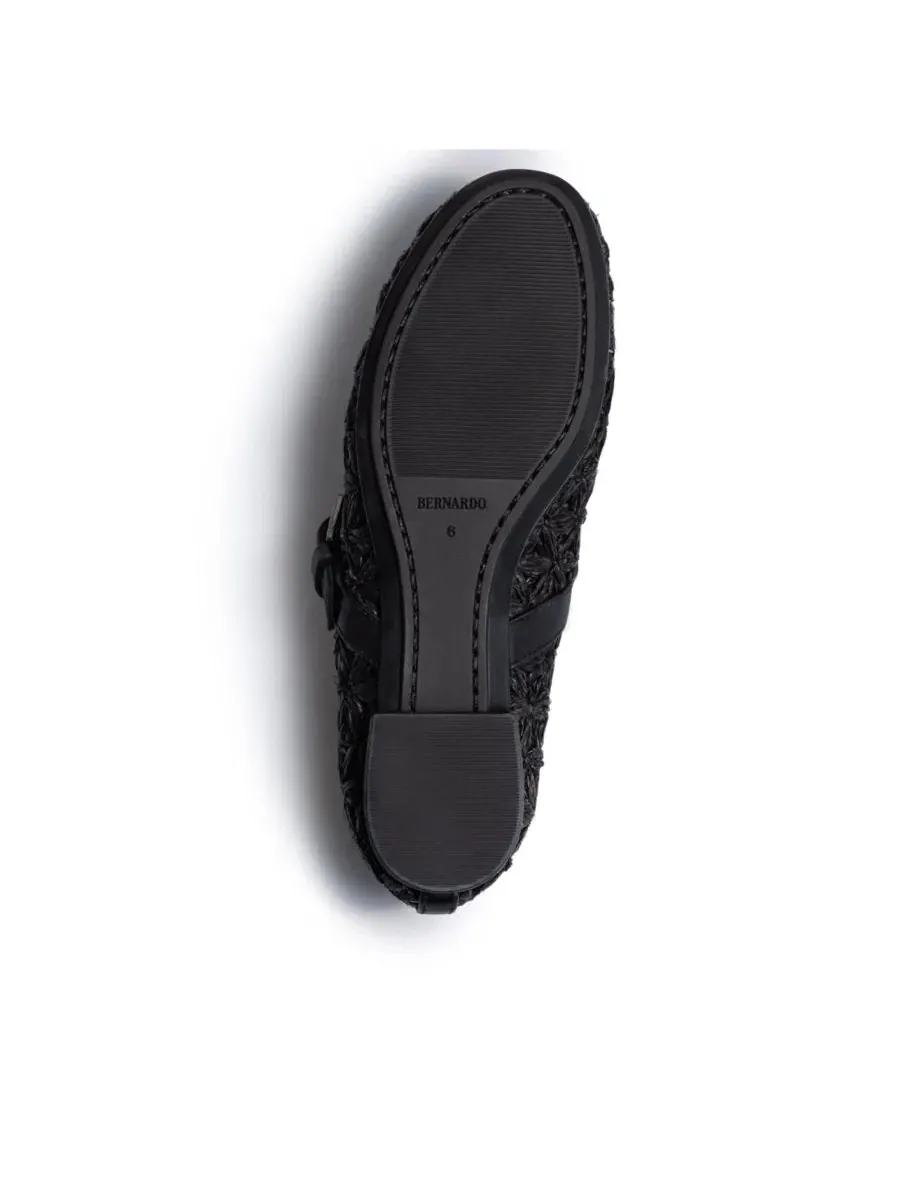 Женские балетки Borden из рафии Bernardo Footwear — изображение 4 из 4, черный