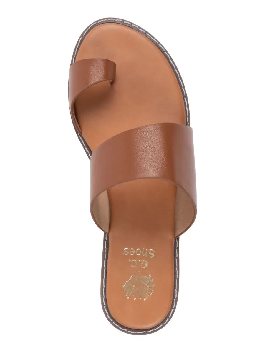 Женские сандалии Florence с петлей для пальца GC Shoes — изображение 4 из 5, бежевый