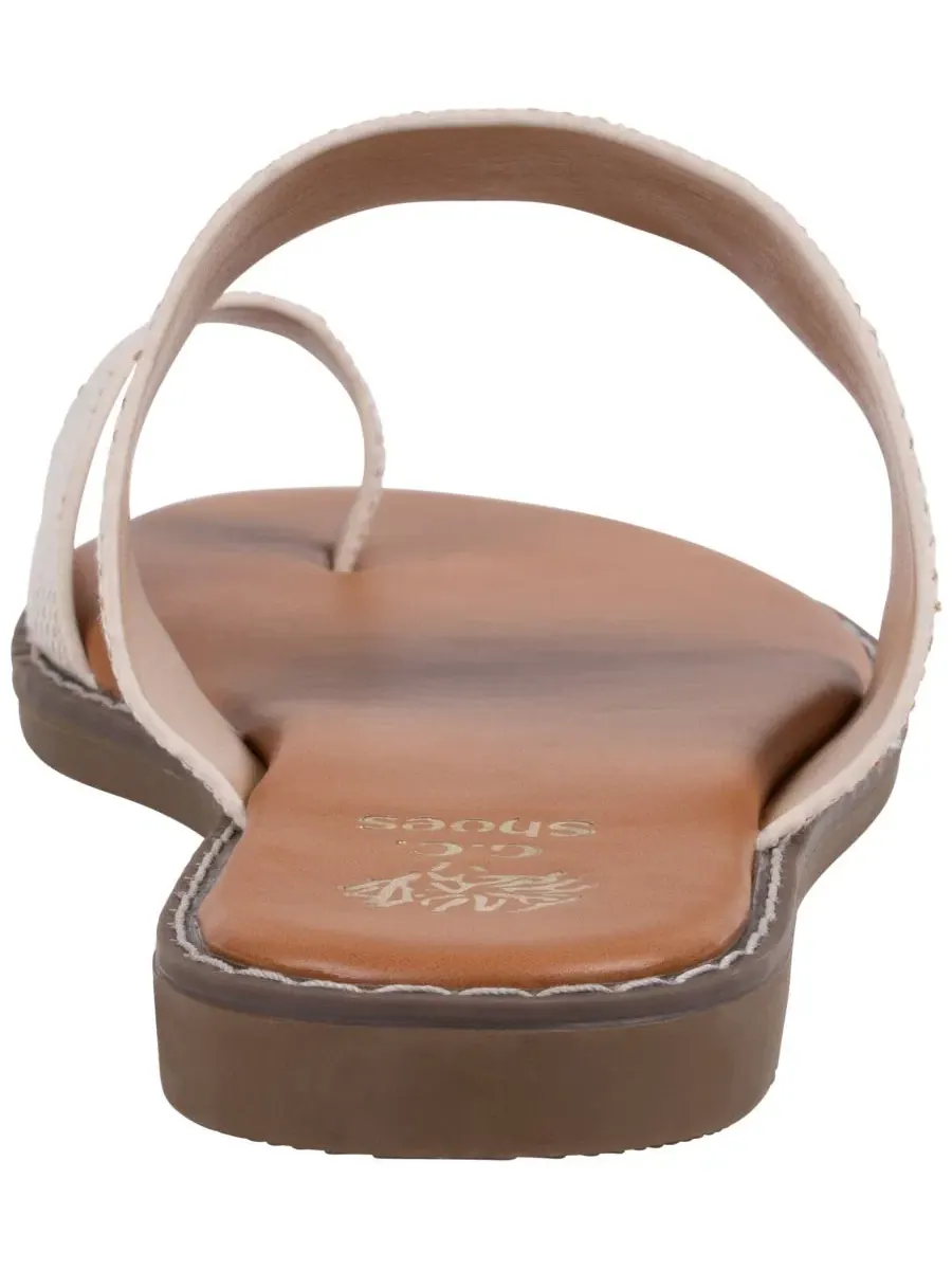 Женские сандалии Florence с петлей для пальца GC Shoes — изображение 3 из 5, белый