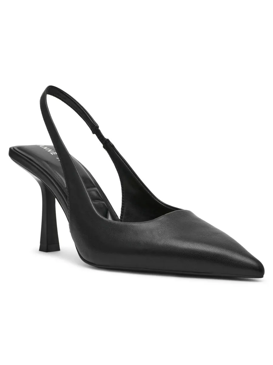 Женские туфли-лодочки Itzy с острым носком и открытой пяткой Anne Klein — изображение 1 из 6, черный