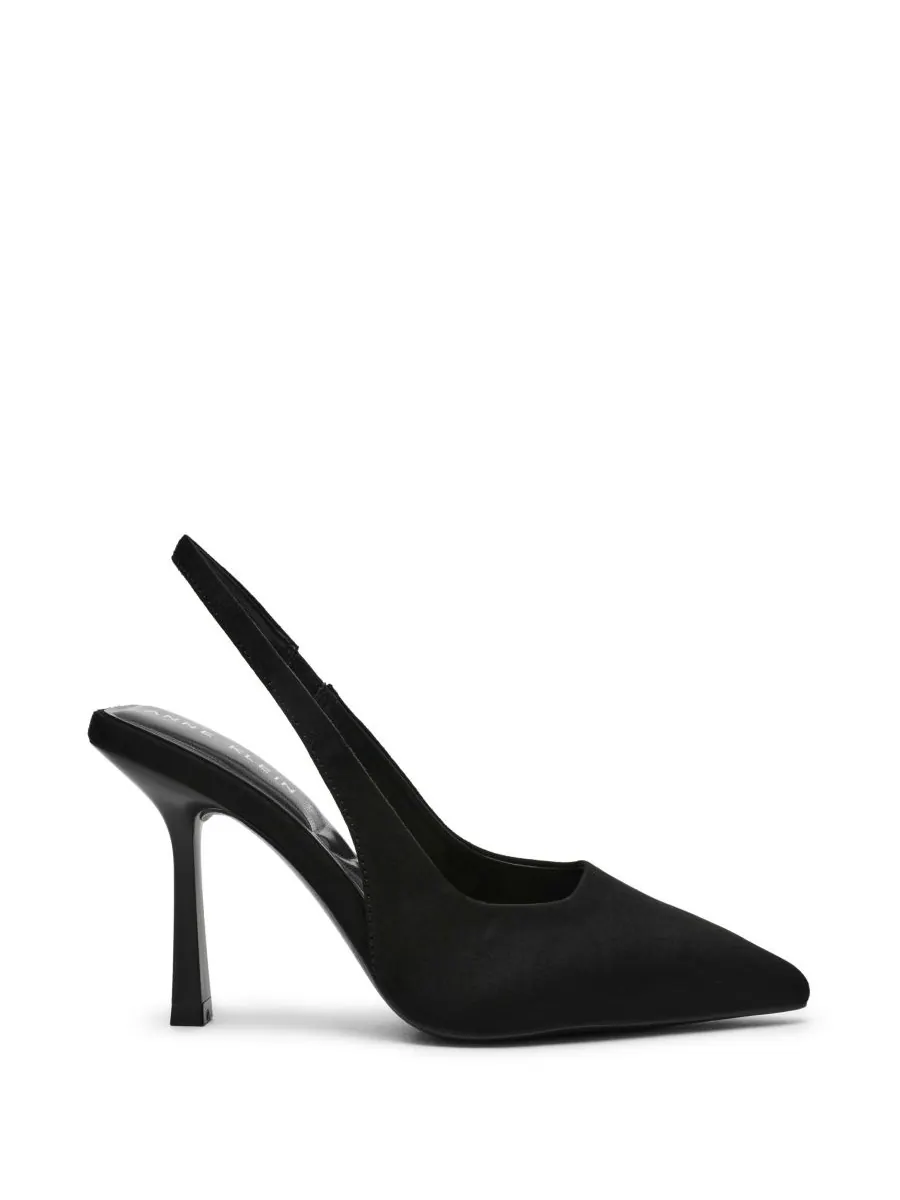 Женские туфли-лодочки Itzy с острым носком и открытой пяткой Anne Klein — изображение 2 из 7, черный