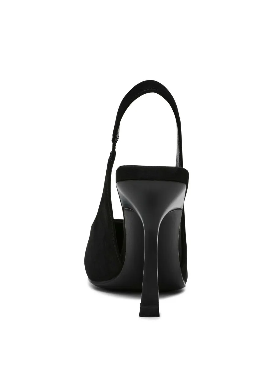 Женские туфли-лодочки Itzy с острым носком и открытой пяткой Anne Klein — изображение 3 из 7, черный