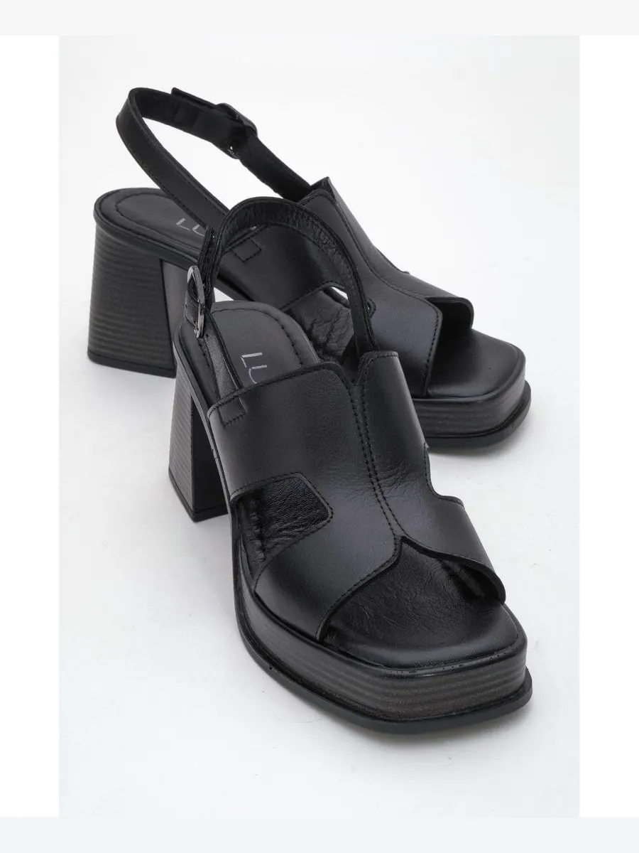 Кожаные сандалии на платформе Zennia (женские) Forever & Always Shoes — изображение 1 из 5, черный