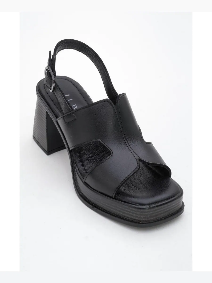 Кожаные сандалии на платформе Zennia (женские) Forever & Always Shoes — изображение 4 из 5, черный