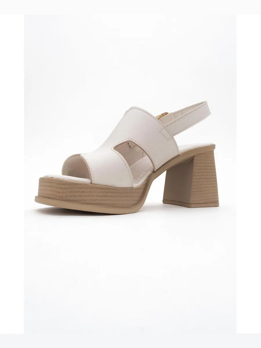 Кожаные сандалии на платформе Zennia (женские) Forever & Always Shoes — изображение 2 из 5, белый