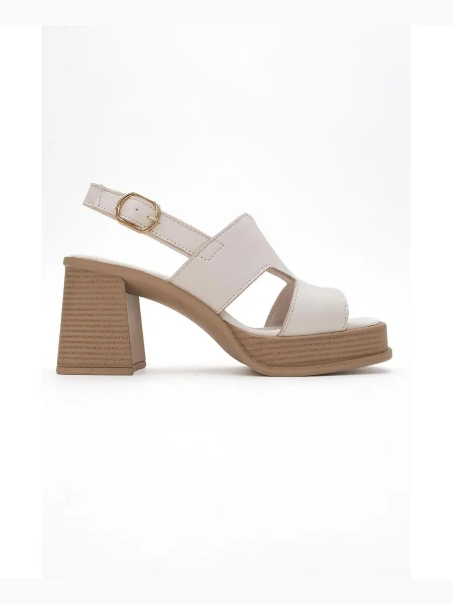 Кожаные сандалии на платформе Zennia (женские) Forever & Always Shoes — изображение 3 из 5, белый