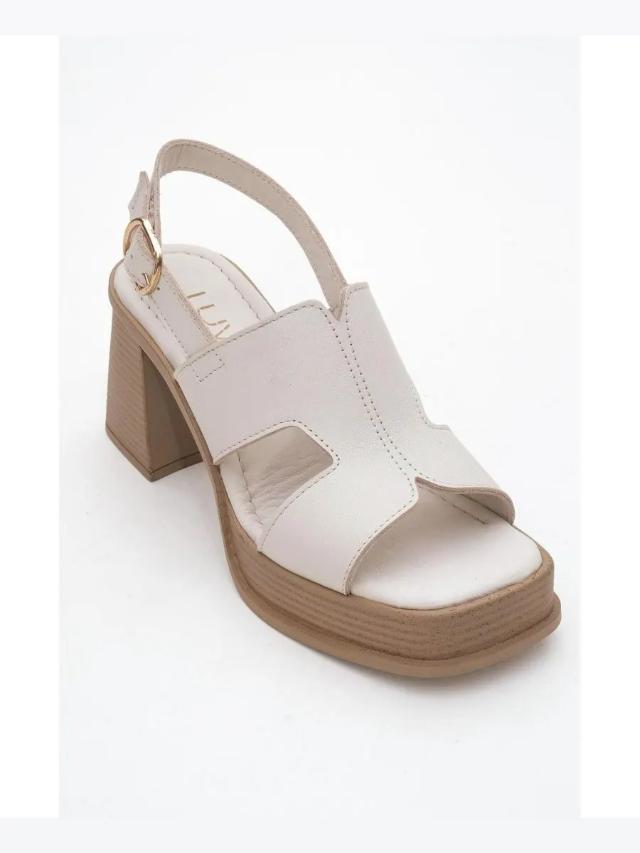 Кожаные сандалии на платформе Zennia (женские) Forever & Always Shoes — изображение 5 из 5, белый