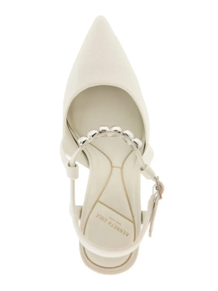 Туфли-лодочки Romi Ankle Slingback Kenneth Cole New York, Ecru Patent — изображение 4 из 8