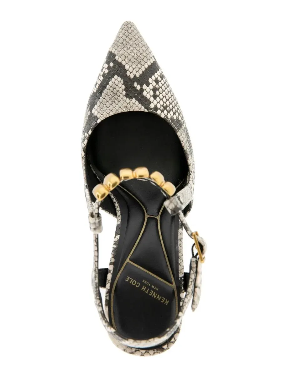 Туфли-лодочки Romi Ankle Slingback Kenneth Cole New York — изображение 4 из 8, черный/белый