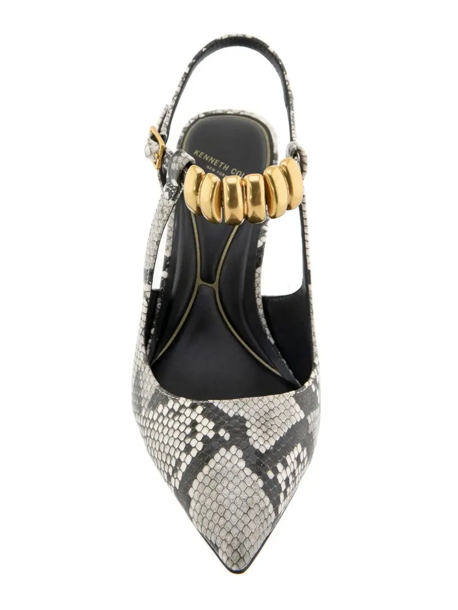 Туфли-лодочки Romi Ankle Slingback Kenneth Cole New York — изображение 7 из 8, черный/белый